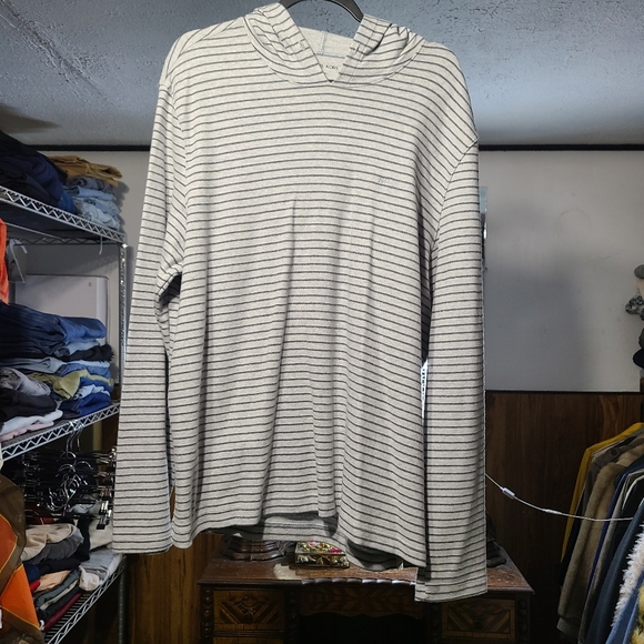 Michael Kors Striped Gray Hoodie - Picture 3 of 4